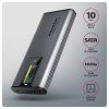 AXAGON EEM2-SD2 Obudowa zewnętrzna aluminiowa bezśrubowa USB-A/C 3.2 Gen2 M.2 NVMe/SATA display LCD